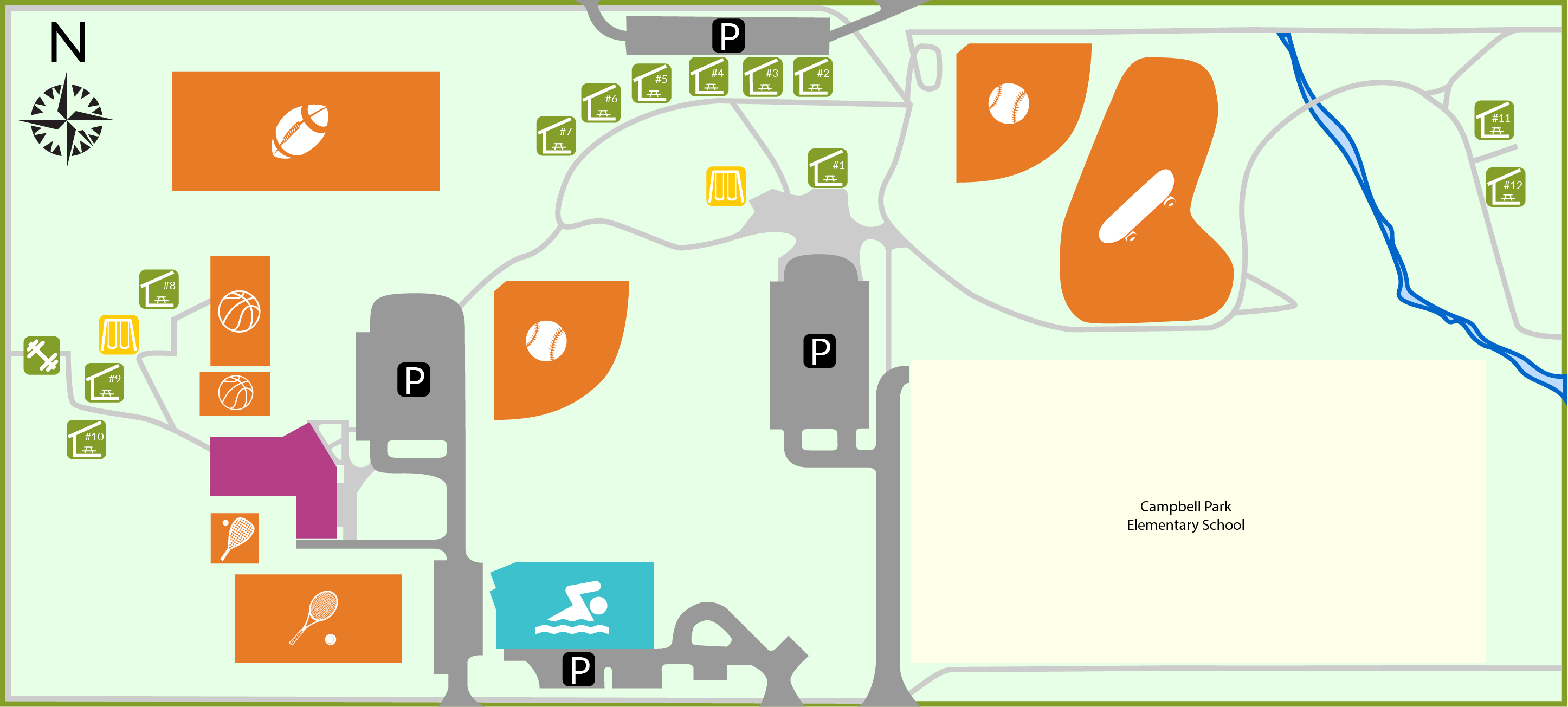Campbell Park Campus Map