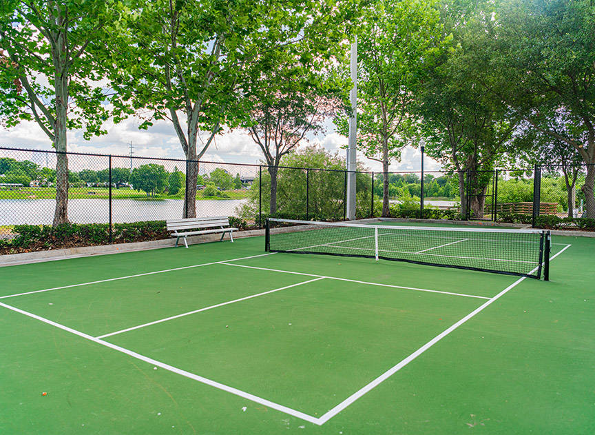 Booker Creek outdoor tennis court