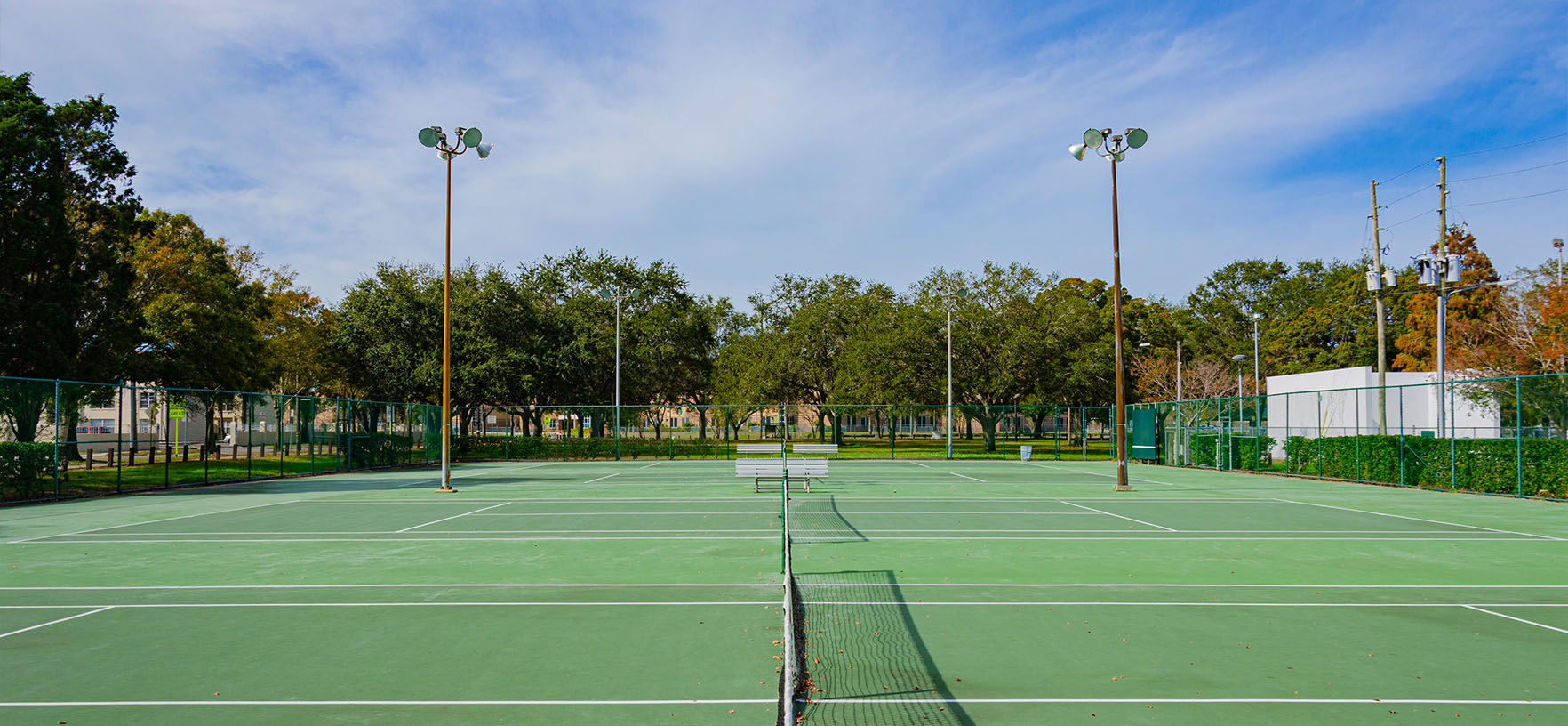 Campbell Park outdoor tennis court