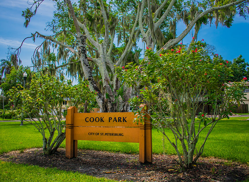 Cook Park park sign
