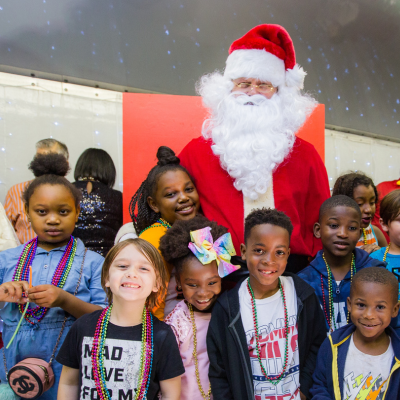 Santa in the park.